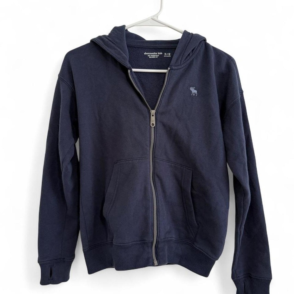 Abercrombie Kids Essential Icon Full-Zip Hoodie